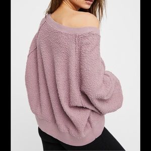 Free People Found My Friend Purple Pullover